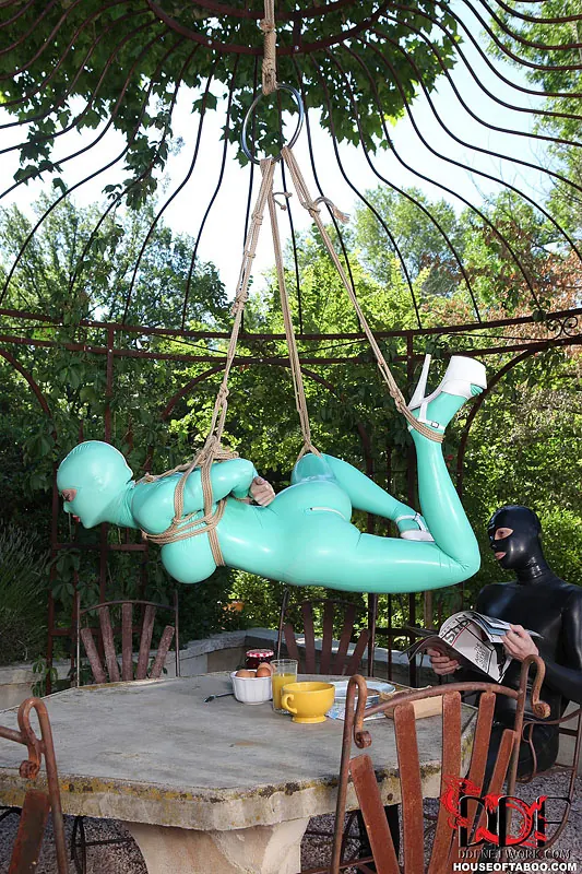 DDF 'Suspended Penetration' starring Latex Lucy (Photo 4)