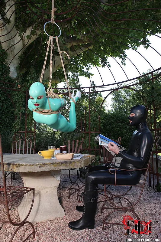 DDF 'Suspended Penetration' starring Latex Lucy (Photo 6)